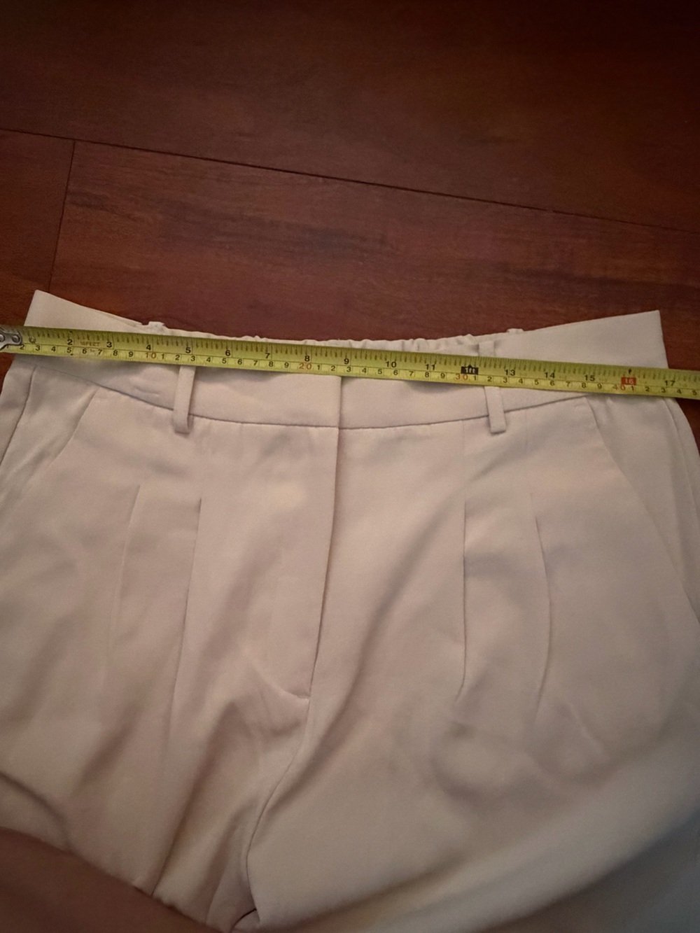 French Connection Cream Wide-Leg High Waist Trousers Size L - Picture 8 of 11